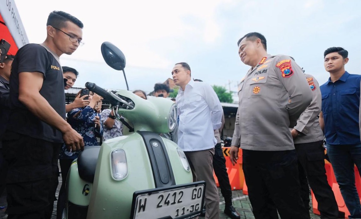 Sesi 1 Bazar Ranmor Polrestabes Surabaya, 52 Motor Hasil Ungkap Curanmor Telah Kembali ke Pemilik