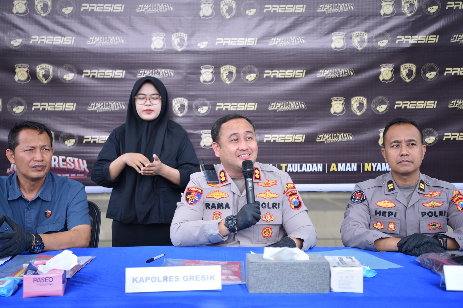 Kapolres Gresik: Kami Tidak Akan Memberi Ruang Bagi Pelaku Narkoba