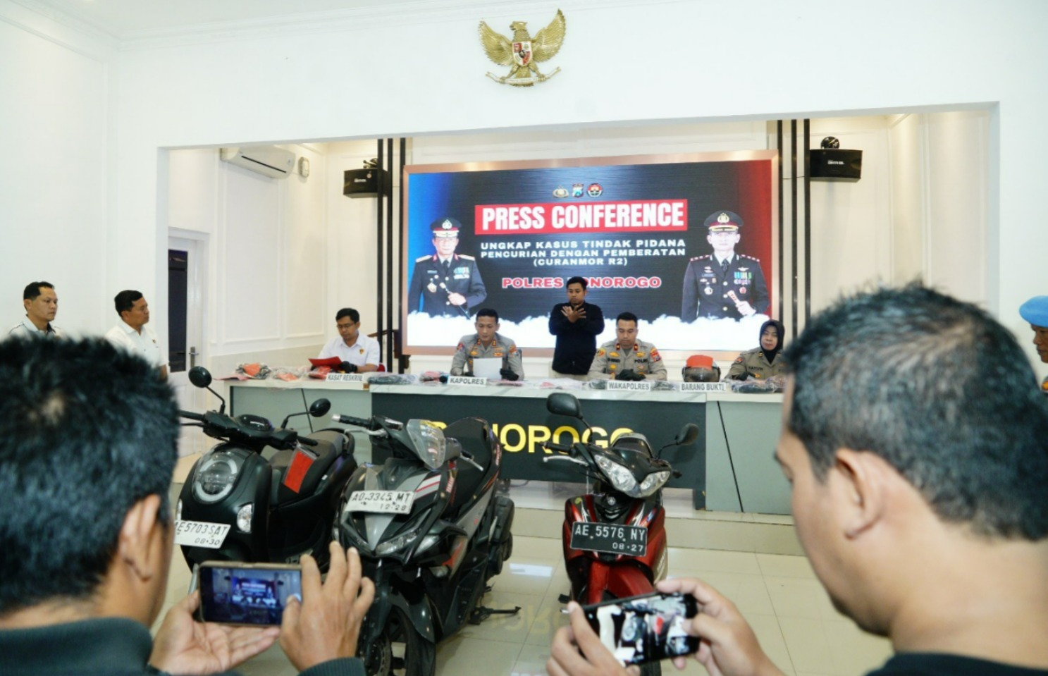 Polres Ponorogo Amankan Pasutri Tersangka Curanmor