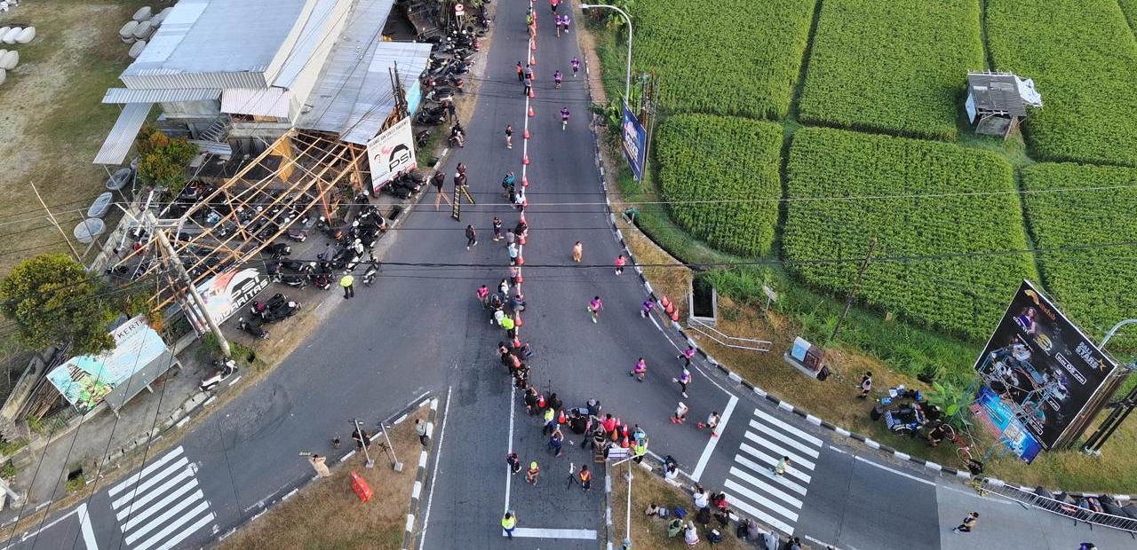 ETLE Drone Patrol Presisi Temani Langkah Runners di Kemala Run 2026
