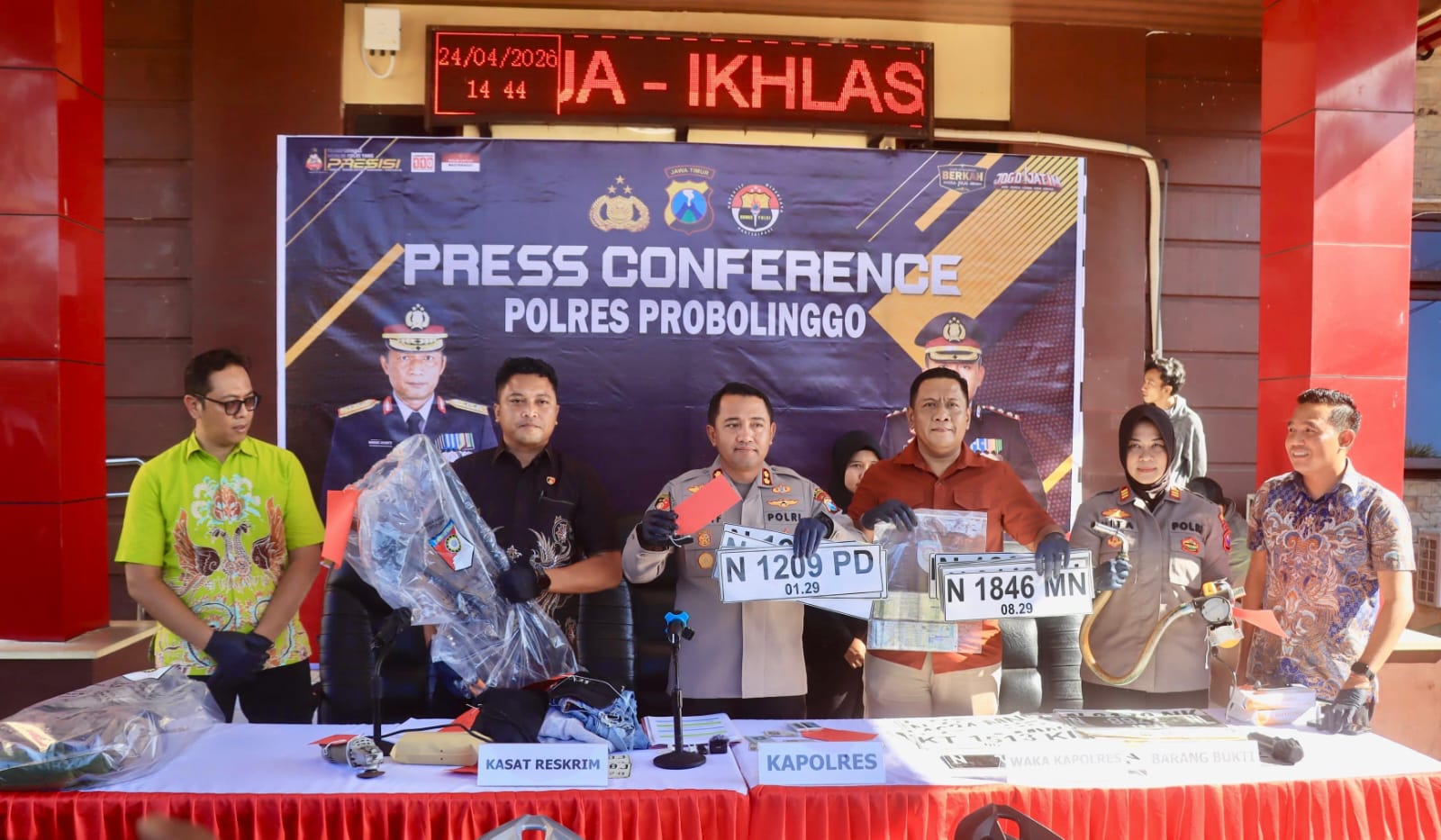 Polres Probolinggo Amankan Tujuh Tersangka Curas dan Curanmor