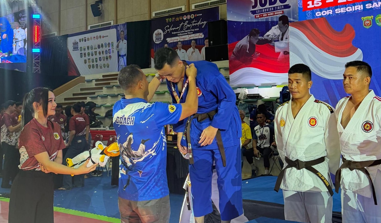 Dua Personel Polres Ngawi, Raih Juara II Kata Beregu Bela Diri Kapolri Cup 2026