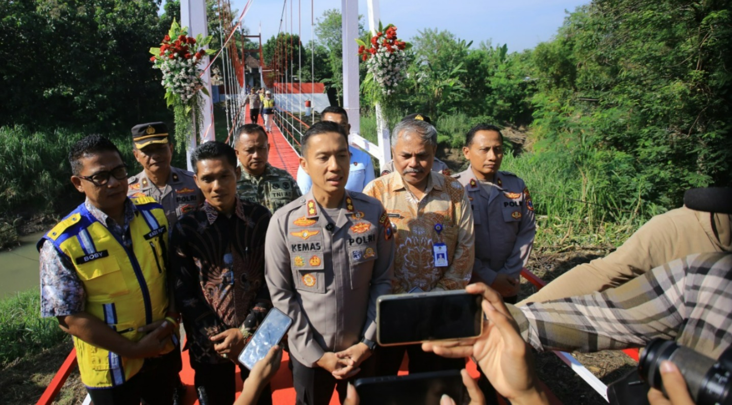 Polres Madiun Resmikan Jembatan Merah Putih Presisi, Akses Warga Kini Lebih Aman
