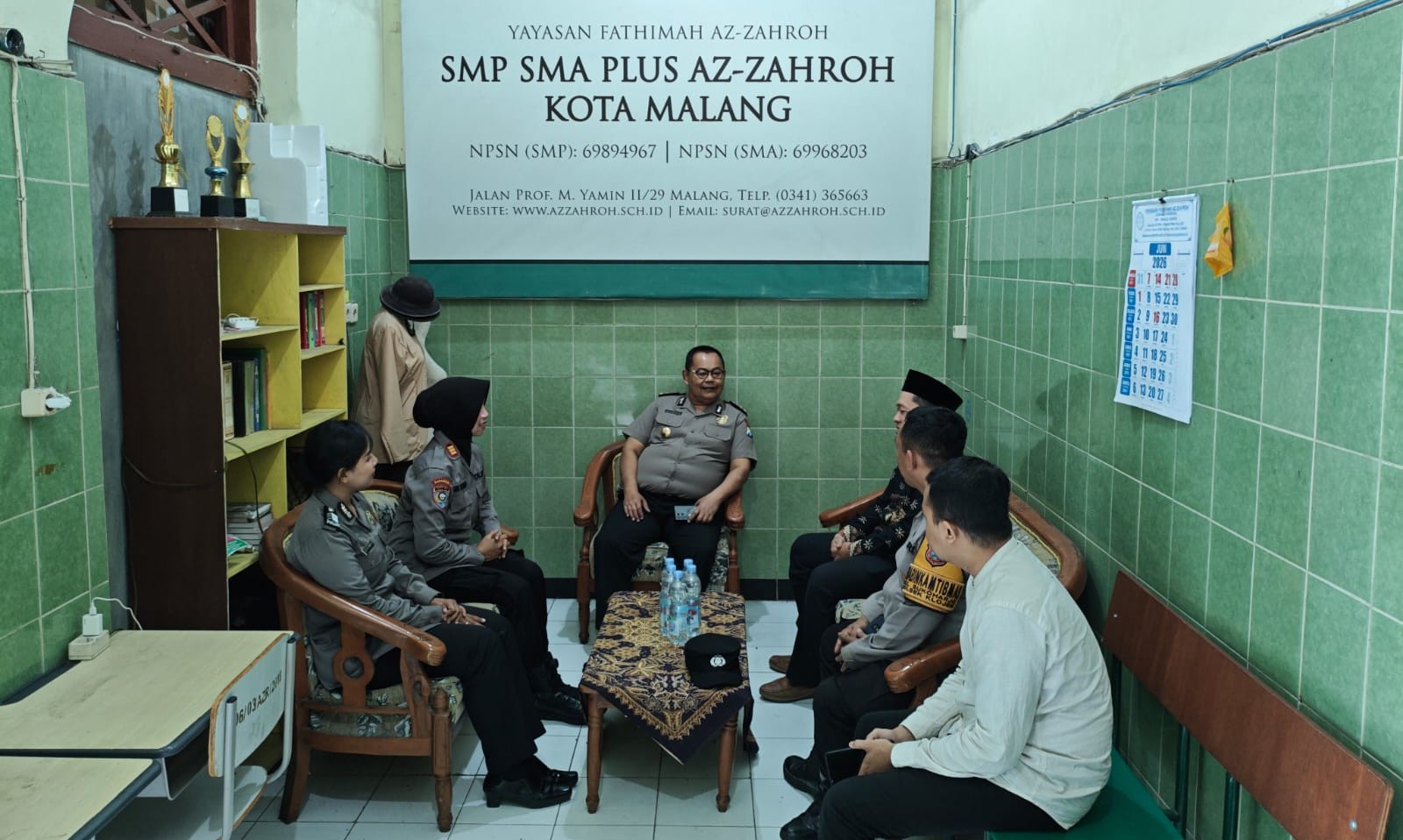 Kapolresta Malang Kota Kerahkan Jajaran Sambangi Sekolah Cegah Kenakalan Remaja dan Provokasi Aksi Massa