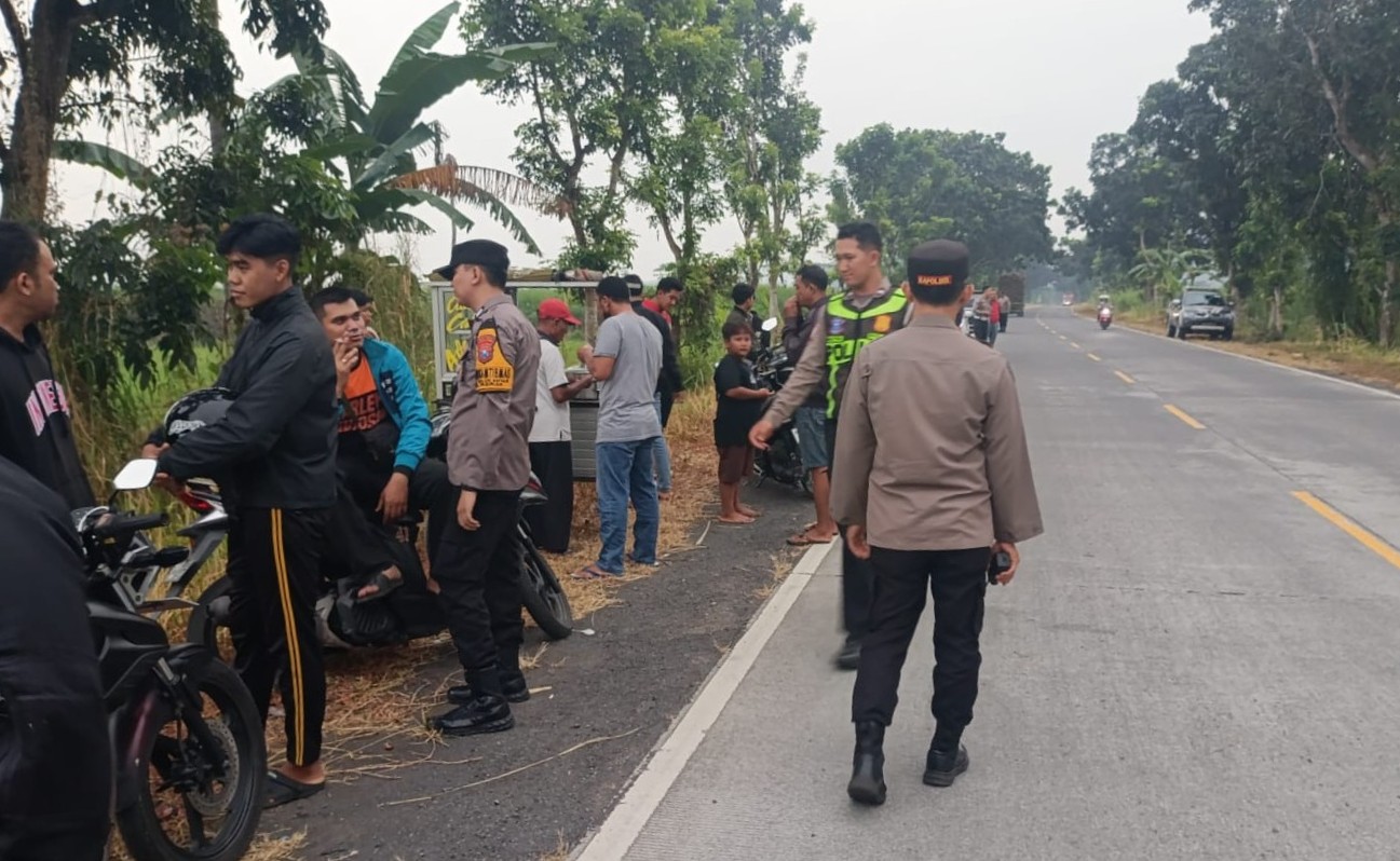 Polres Lumajang Bubarkan Balap Liar di JLS Pasirian, 10 Motor Diamankan